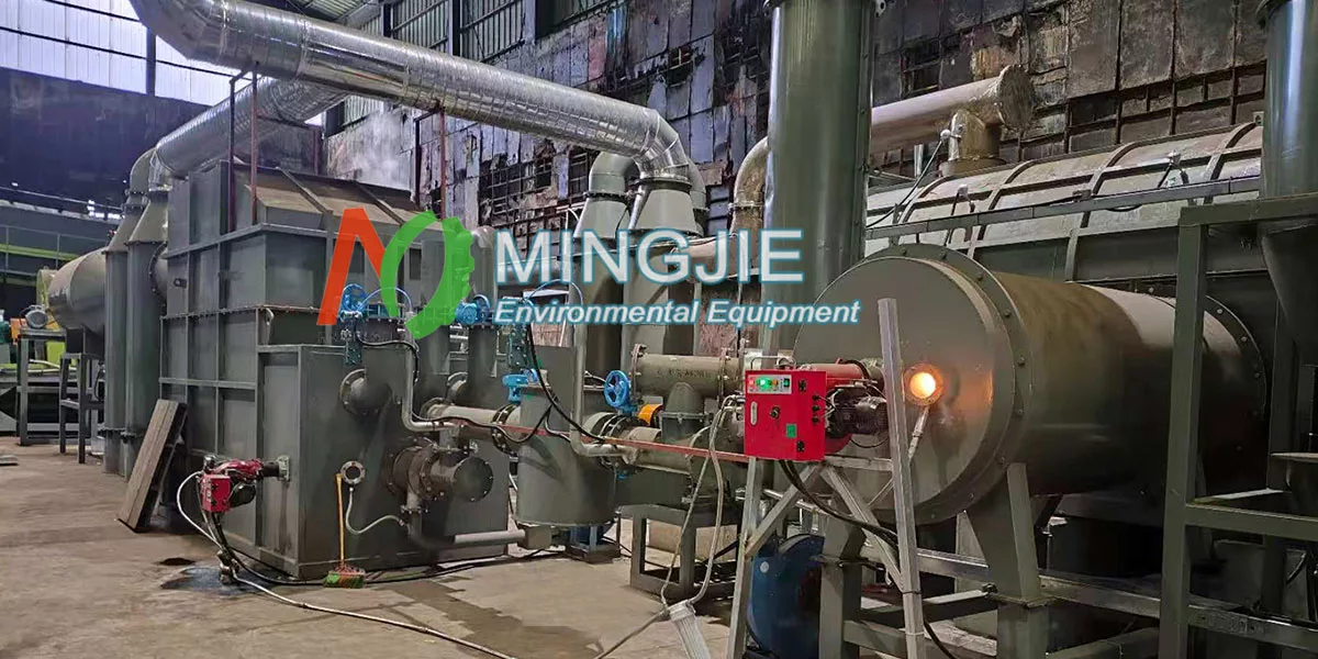 MJT-1000 Biochar Manufacturing Plant Running - Mingjie Group - Waste Management Equipment